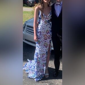jovanni floral formal/prom dress